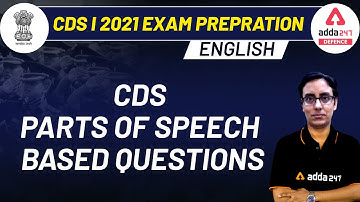 CDS Parts of Speech Based Questions | English | CDS Exam Preparation