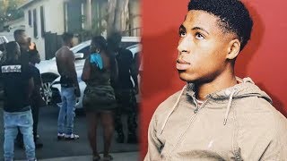 Goons Pulling Up On NBA YoungBoy In Watts LA