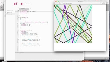 P5 js colour ball bouncing
