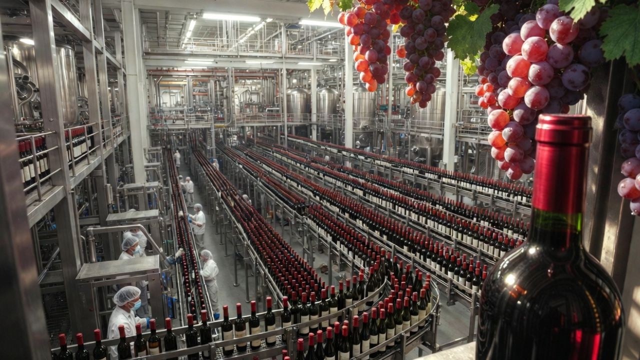 How Millions of Wine Bottles Are Made Every Year | Inside Megamill Factory