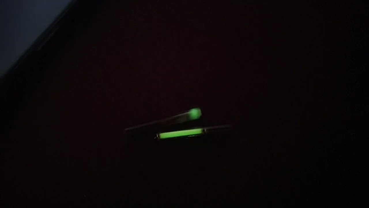 UV blinkie v2 compared to a 2mm tritium gas tube