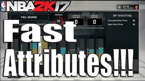 NBA 2k17 | Fastest Method To Get Attribute Upgrades!!!