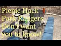 Picnic seat cushion - Campwell Bench Covers - REI - Picnic Hack