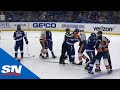 Tempers Flare & Fights Break Out After Barclay Goodrow Crosschecks Casey Cizikas