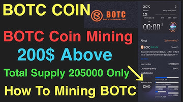 BOTC Mining | New Crypto Mining Botc | How To Mining Botc | Botc Mining Keise Kare | New Mining App