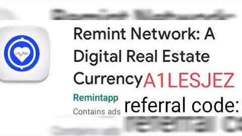 Remint Network referral code: A1LESJEZ
