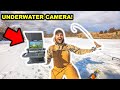 Ice Fishing My BACKYARD POND with an UNDERWATER CAMERA!!! (INSANE FOOTAGE) - CATCH CLEAN COOK