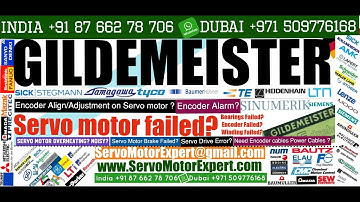 GILDEMEISTER CNC Encoder Sensor FAulty motor encoder wiring, Most Common Causes Servo Motor Failure
