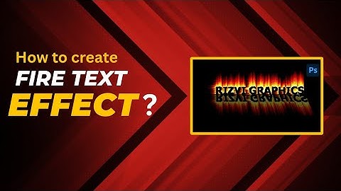 How to create Fire Text Effect in Photoshop | Beginners Tutorial | Rizvi Graphic Designer #photoshop