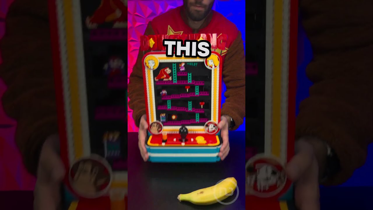 This LEGO ARCADE actually WORKS! 🤯 Donkey Kong Arcade & Super Mario
