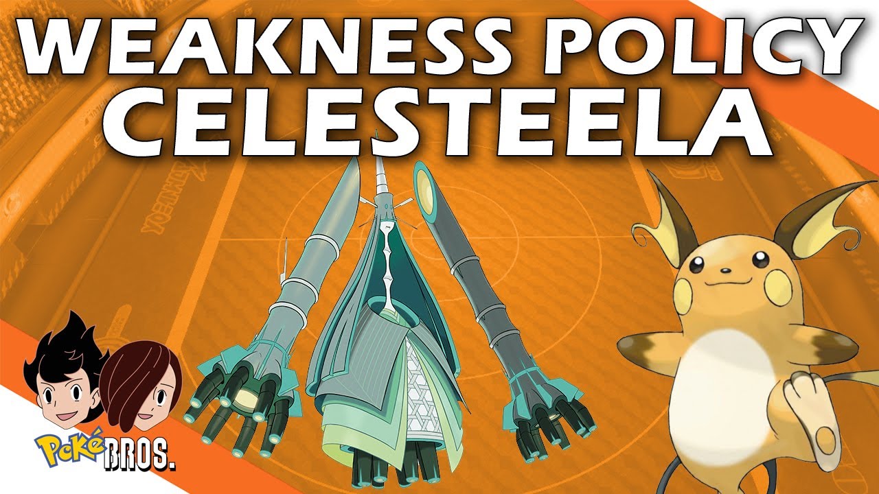 Pokemon Sword and Shield VGC Weakness Policy Celesteela & Raichu Team 