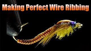 Simple Trick Making Easy Wire Ribbing on Nymph Abdomens - Fly Tying Tips and Tricks - Herman DeGala