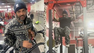 Maino questions Jim Jones gym outfit once again " You thought this was the after party "