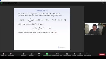 Stefano Bonaccorsi - A class of fractional Ornstein-Uhlenbeck processes ...