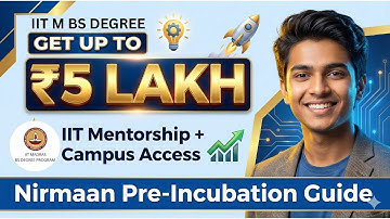 Nirmaan Pre-Incubation for IITM BS Students | Eligibility, Application Process & Requirements