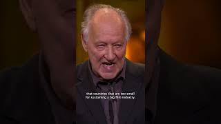 Legendary filmmaker Werner Herzog receiving the Lifetime Achievement Award back in 2019