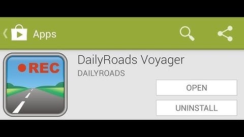 daily roads Voyager app  / dash cam