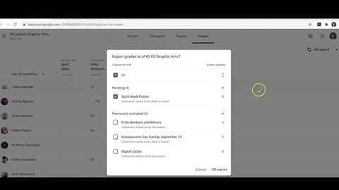 Grades from Google Classroom imported into Infinite Campus