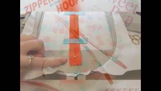 How  to insert Zippers in the hoop , machine embroidery