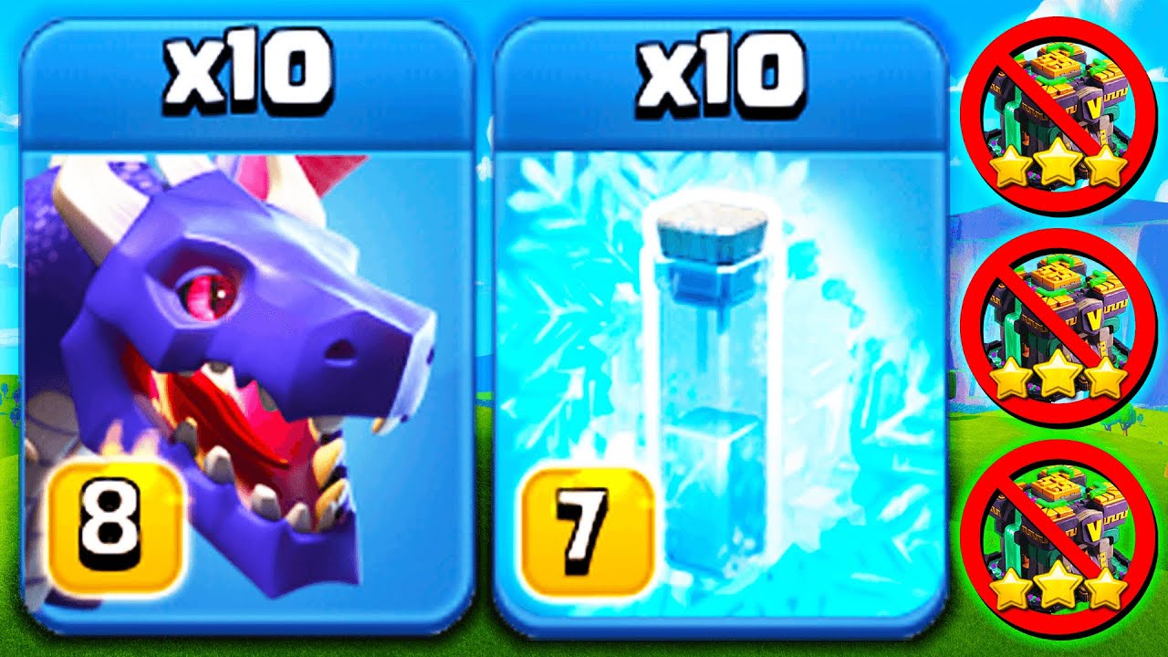 FROZEN DRAGON DESTROYS TH 14 ! Best New Town Hall 14 War Attacks in Clash of Clans