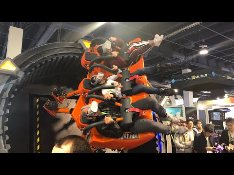 Hurricane 360 VR Ride At CES 2019 Las Vegas