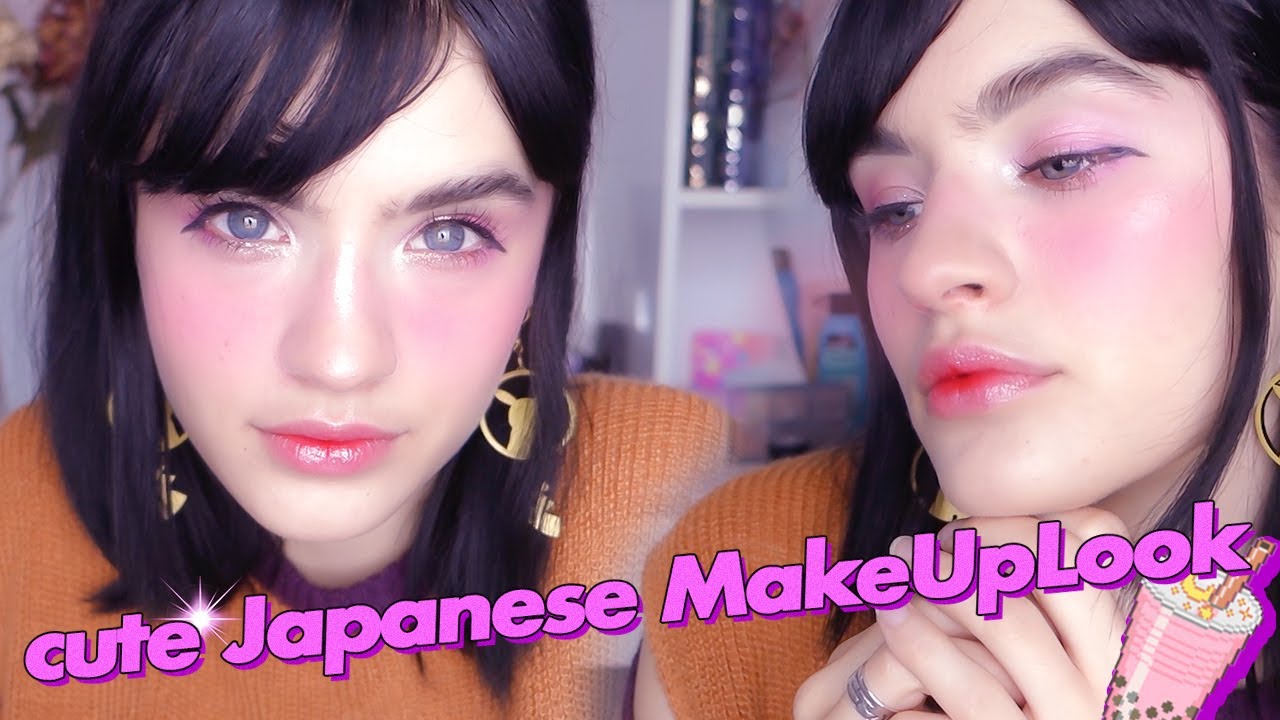 CUTE JAPANESE AND KOREAN MAKEUP LOOK WITH PUPPY EYES 🐶🥰😍 YouTube