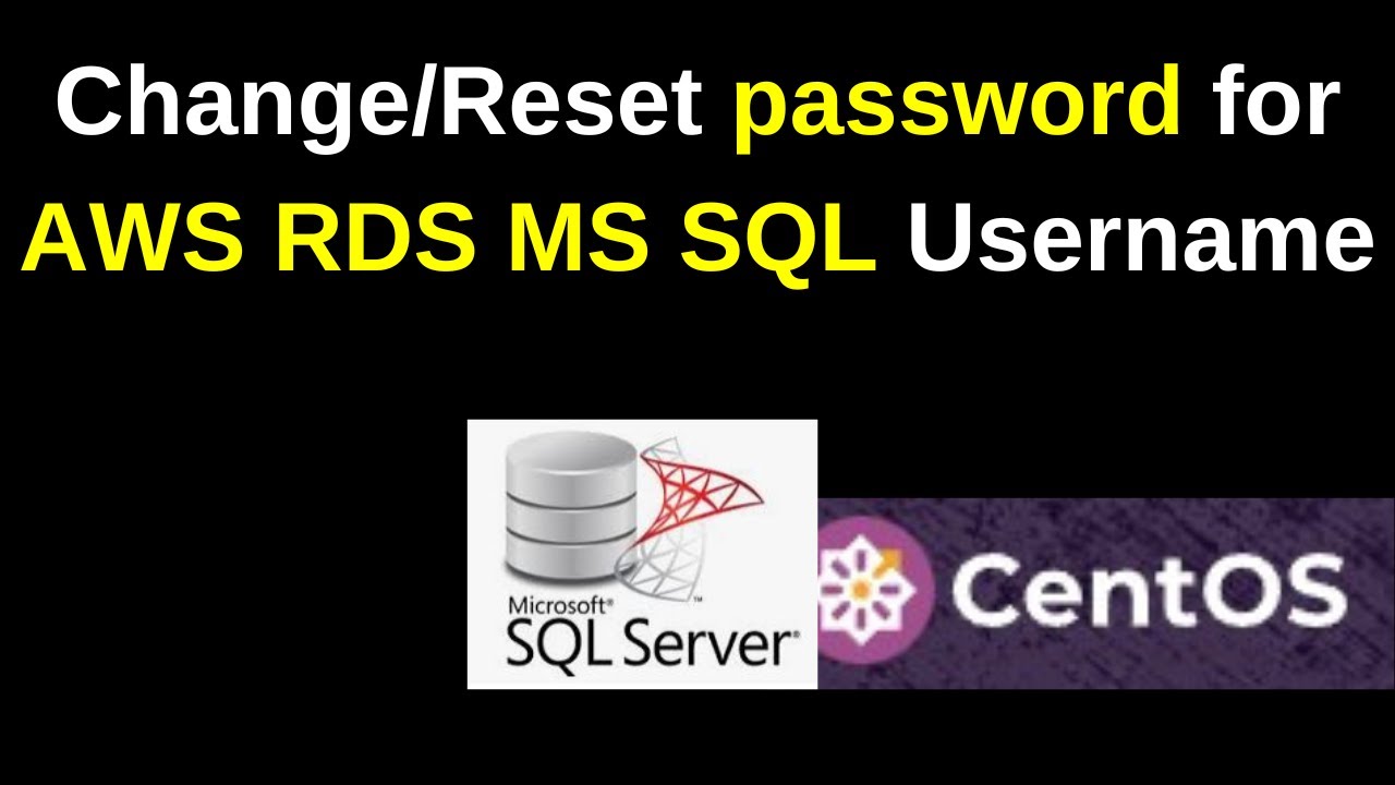 Change reset password of AWS RDS for MS SQL Server master username in a Minute|2025 Updated