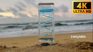 Gravity bubble satisfying beach view | 4K