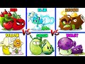 RED x BLUE x BROWN x YELLOW x GREEN x VIOLET - Who Will WIn? - Pvz 2 Team Plant Battlez