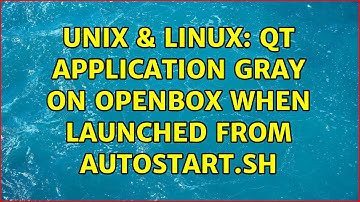 Unix & Linux: Qt application gray on OpenBox when launched from autostart.sh