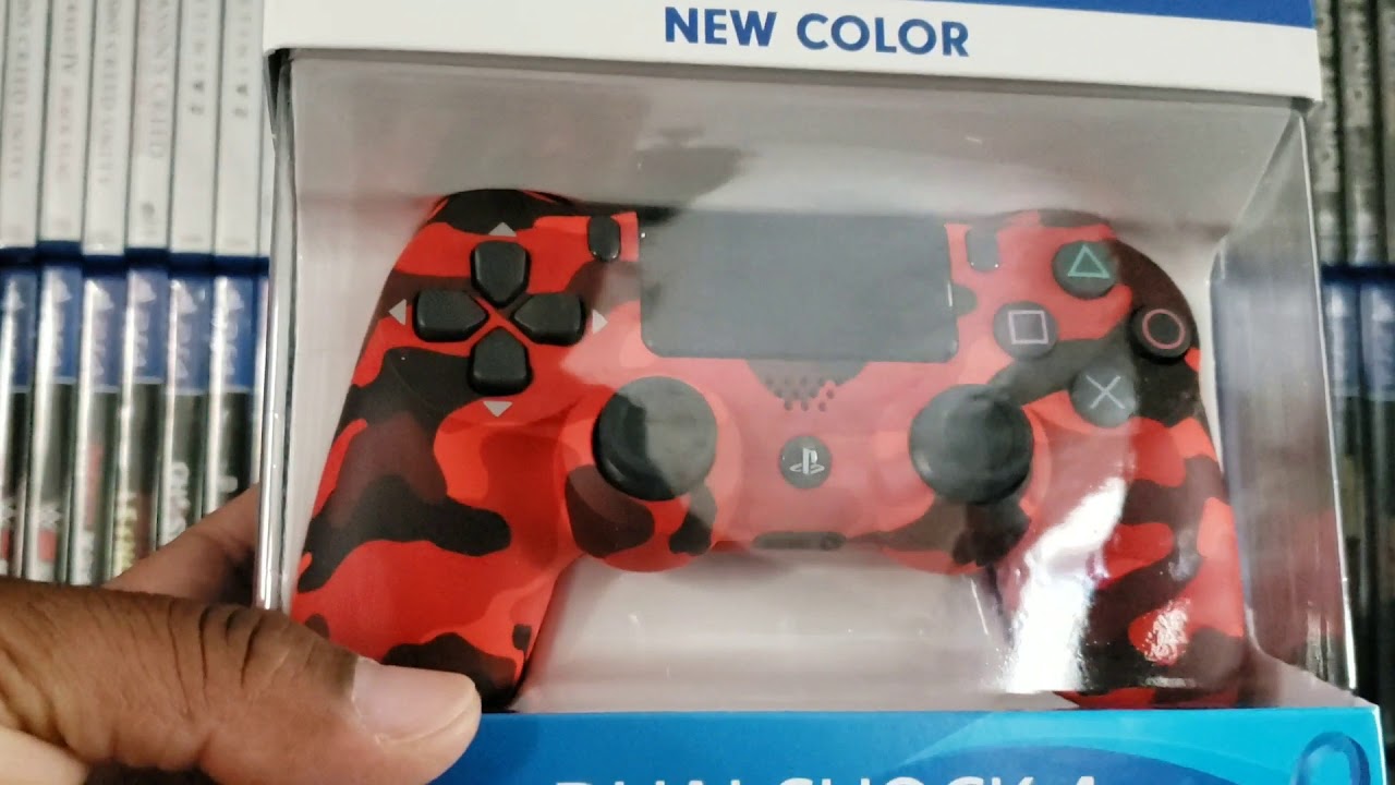 Ps4 Red Camouflage Controller Unboxing Youtube