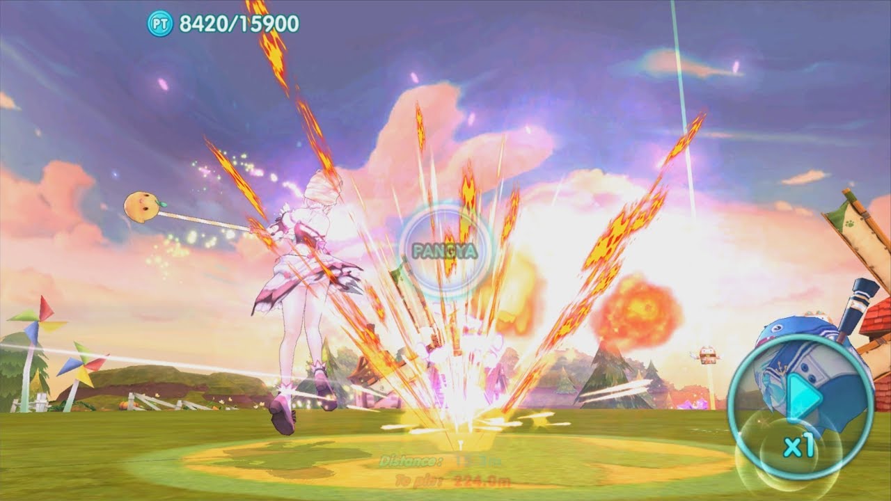 LINE Pangya Mobile - Tomahawk Hole in One (Wind Farm)