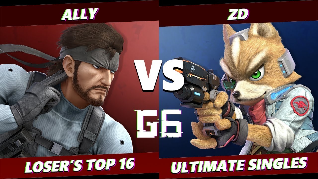 Glitch 6 SSBU -  Ally (Snake) VS  Demise | ZD (Fox) Smash Ultimate Loser's Top 16