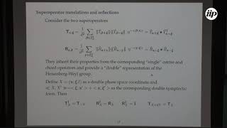 Translations and reflections in double phase space - Marcos Saraceno