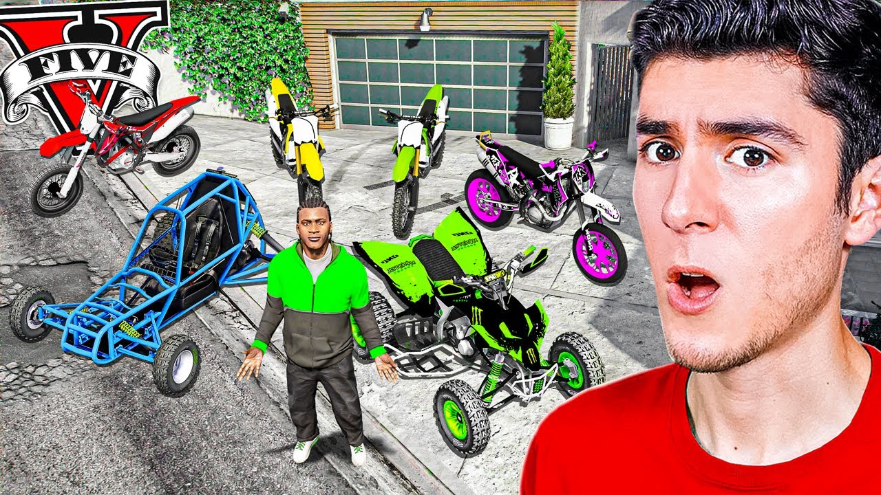 ROBANDO MOTOS MOTOCROSS en GTA 5! (Mods)
