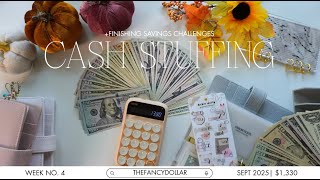 картинка: НАПОЛНЕНИЕ КОНВЕРТА НАЛИЧНЫМИ $1330 | сентябрьская зарплата №4 | + завершение конкурса по экономии ♡