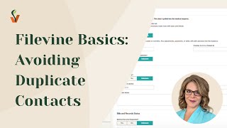 Filevine Basics: Avoiding Duplicate Contacts screenshot 1