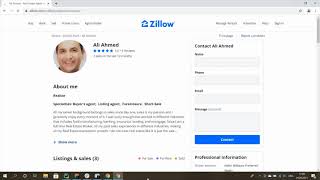 Python Web scraping from zillow.com