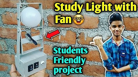 How To make study lamp with fan | summer experiment | Ak technical amrit | samar experiment