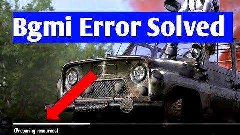 battlegrounds mobile India |bgmi preparing resources problem solve |bgmi loading problem solve
