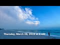 An early thursday morning walk on the beach at pelican bay in north naples florida 032824