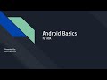 Android Basics for AOA
