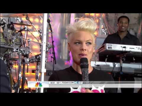 P!nk ,HD,Blow Me ,One Last Kiss, Live Interview,Today Show 2012,HD 1080p