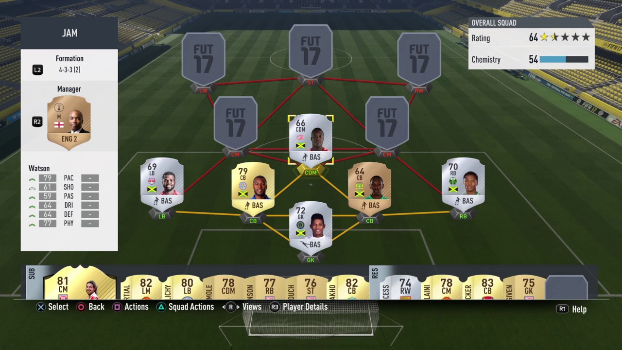 THE FASTEST TEAM IN FIFA 17! (Jamaican Squad Builder!)