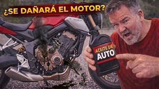 ¿ARRUINE MI MOTO ? LE PUSE ACEITE DE COCHE A MI MOTO Y ESTO PASO...​😨​