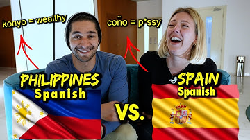 FILIPINO vs SPANISH Language Similarities (HILARIOUS)