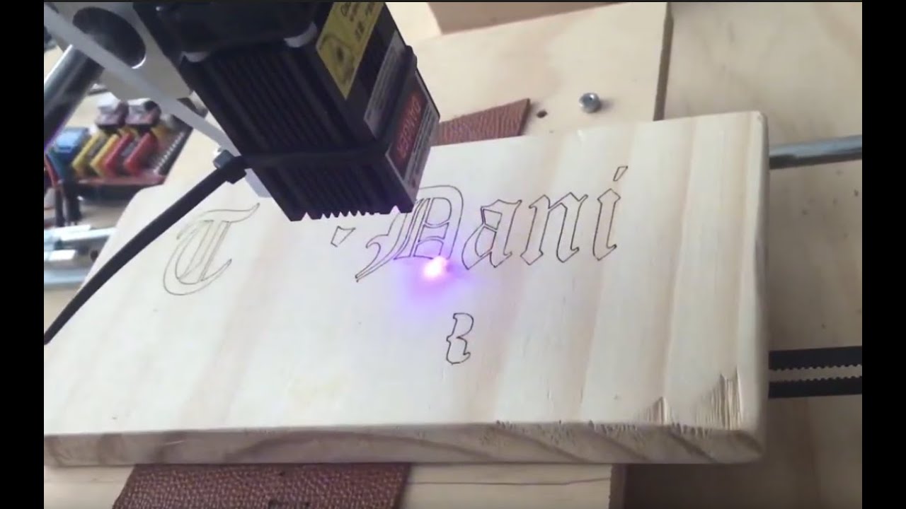 Pirograbador laser hecho en casa Funcionando! - YouTube