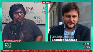 Leandro Santoro: "Si el Gobierno continua por este camino vamos a una crisis de gobernabilidad"