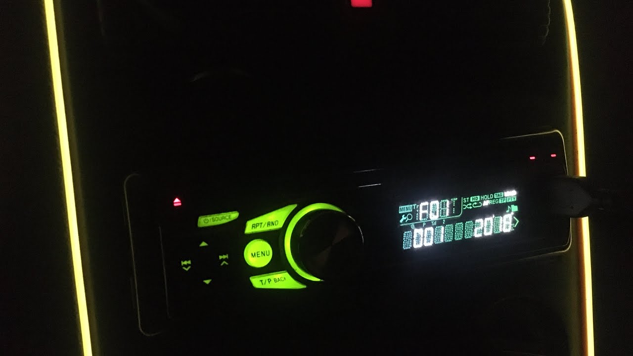 Магнитола jvc моргает tp
