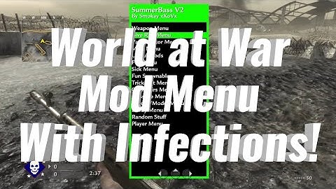 Call of Duty World at War Mod Menu Showcase - Infection Menu!